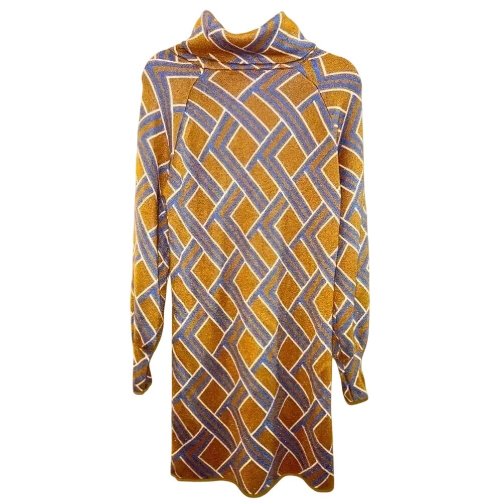 Forever 21 Gold turtle‎ neck sweater dress Size Small